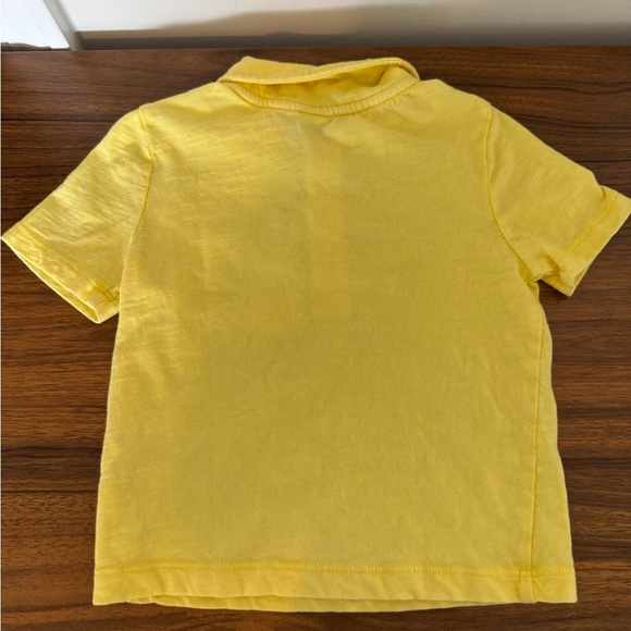 Old Navy Yellow Kids Polo Shirt Size 12-18 Months 100% Cotton - Picture 3 of 4